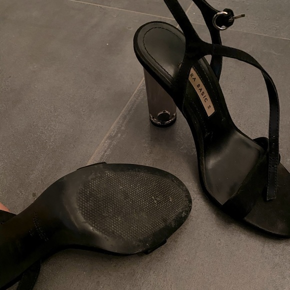ZARA clear heel black heels - Picture 3 of 3